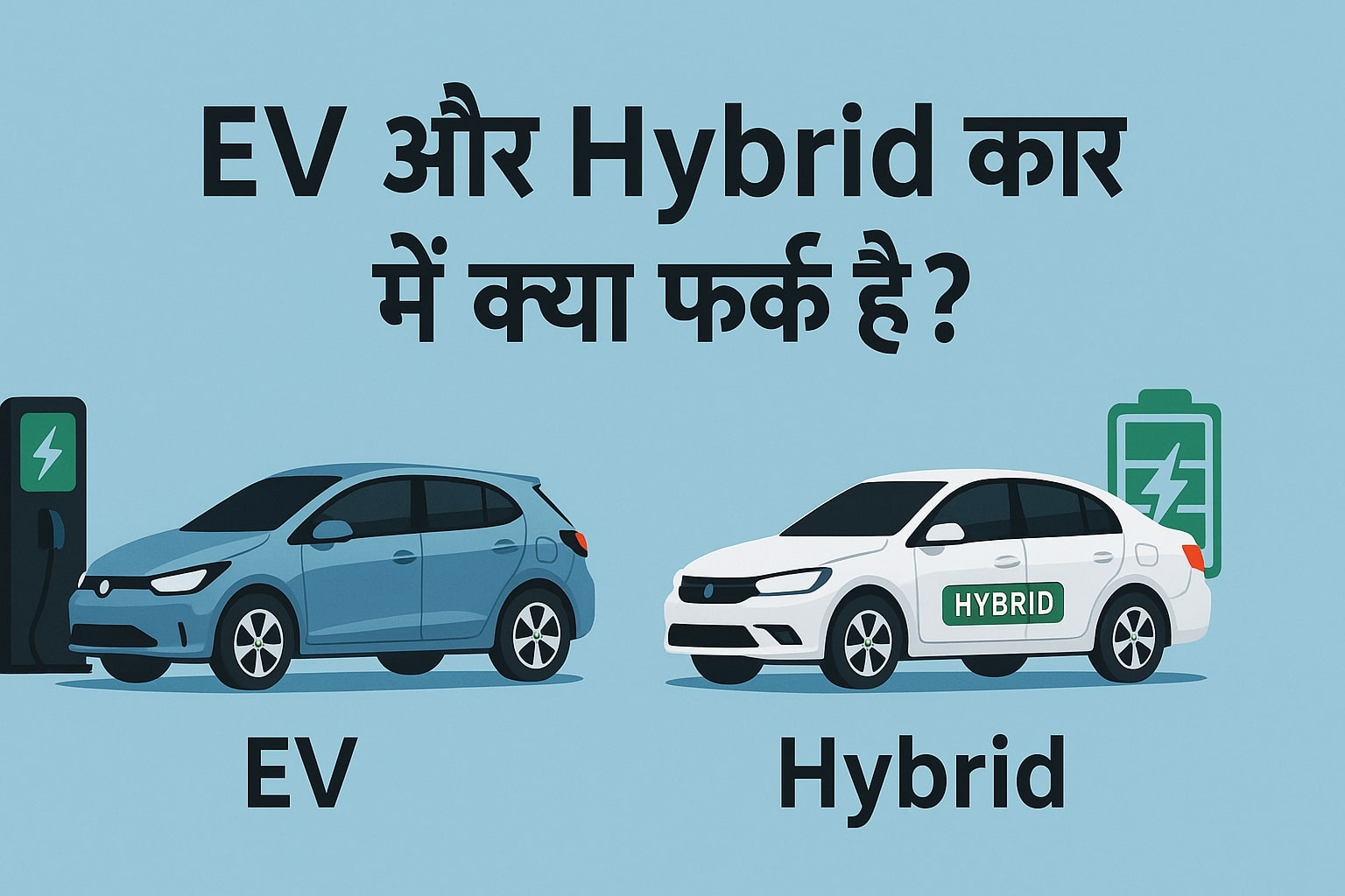 EV और Hybrid कार में क्या फर्क है