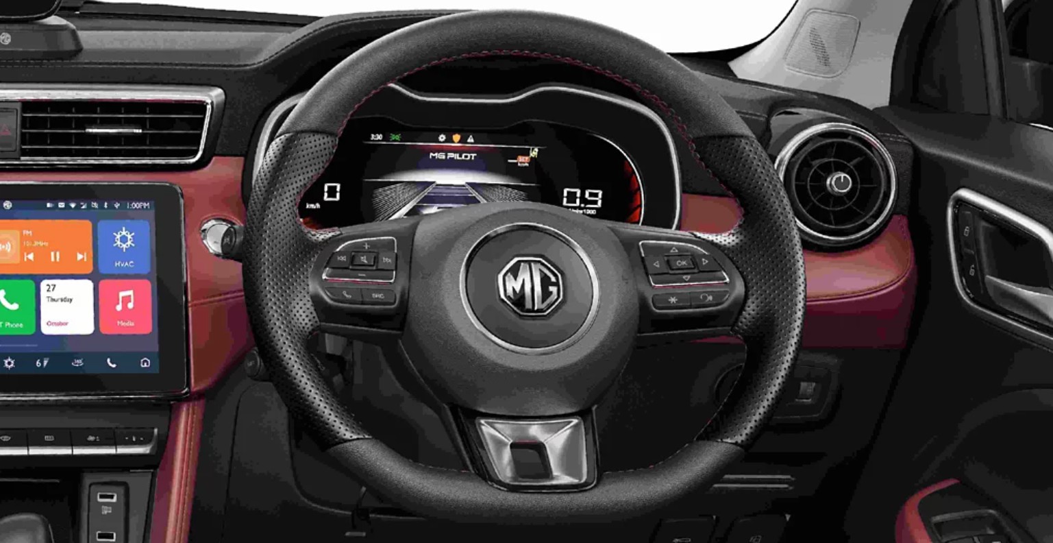 MG Astor Facelift 2025 Interior