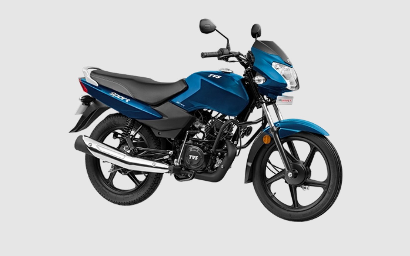 Blue TVS Sport 2025 Faetures & Specifictions